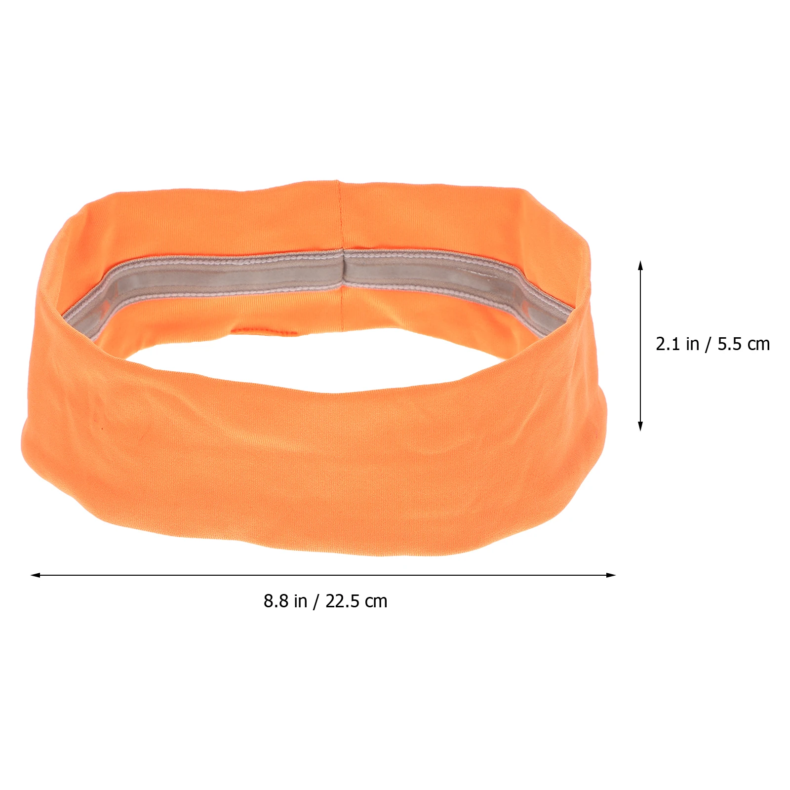 

2Pcs Sports Headb Sweat Absorbent Running Yoga Wide Brim Polyester Moisture Wicking Elastic Hair Anti Sweat