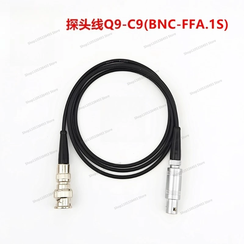 For Q9-C9 Ultrasonic Flaw Detector Probe Cable BNC-FFA.1S Non-Destructive Testing High-Frequency Connection Data Cable