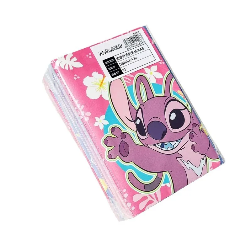 Imagem -06 - Disney Lilo & Stitch Notebook a5 Car Line Book Linha Horizontal Bonito Dentro Página Draft Notepad Student Writing Papelaria