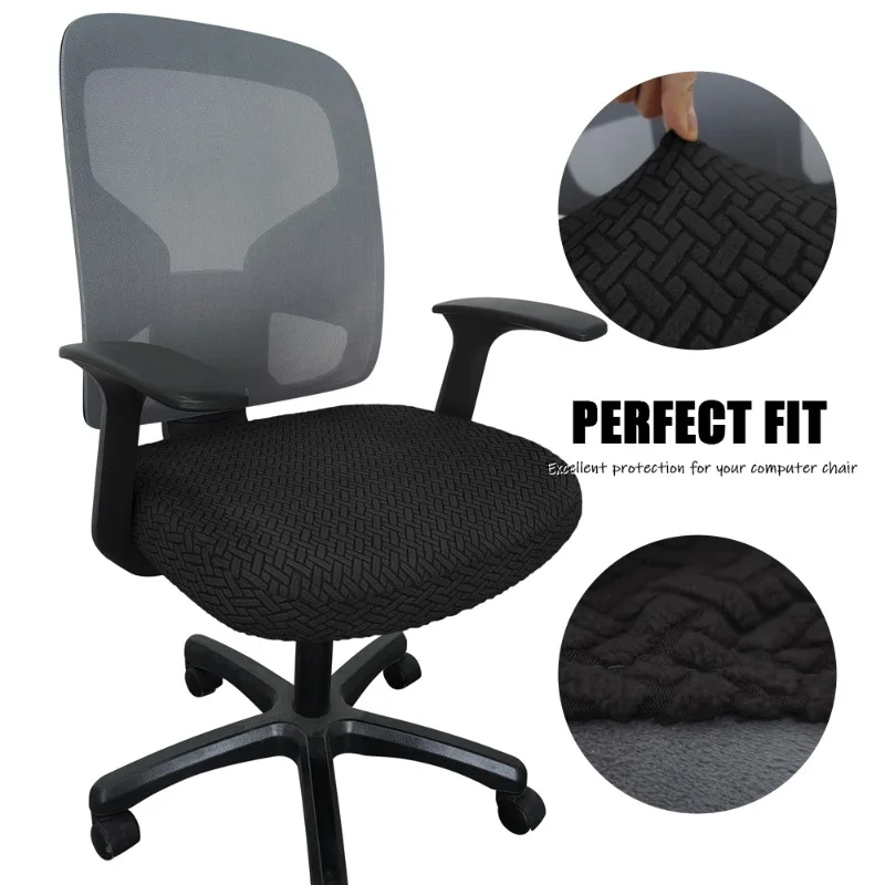 Universal Office Chair Seat Cover Split Armchair Cover Thickened Stretch Computer Chair Slipcovers Removable Seat Protector Case