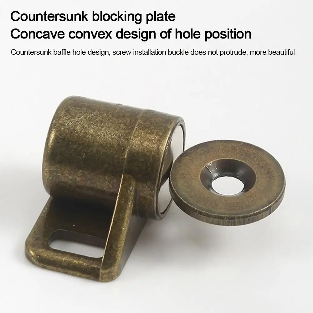 Useful Metal Magnet Cabinet Door Catch Magnetic Punch-free Furniture Door Stopper Cupboard Closers Furniture Doors