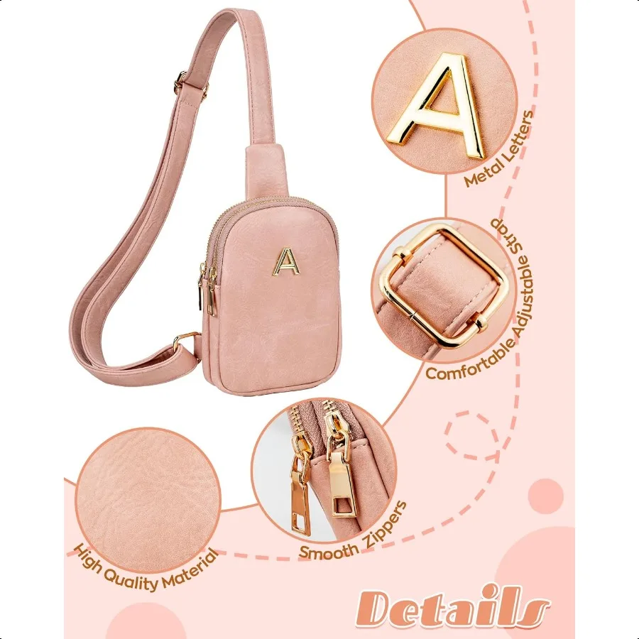 Presentes para meninas de 8 9 10 11 12 13 14 15 16 anos Bolsa tipo estilingue personalizada com alça ajustável Mini bolsa crossbody leve T