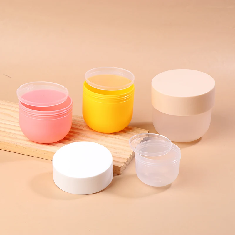 

100/200/300/500g Refillable Bottles Pink Plastic Empty Makeup Jar Pot Travel Face/Body Cream Lotion Hair Cosmetic Conditioner