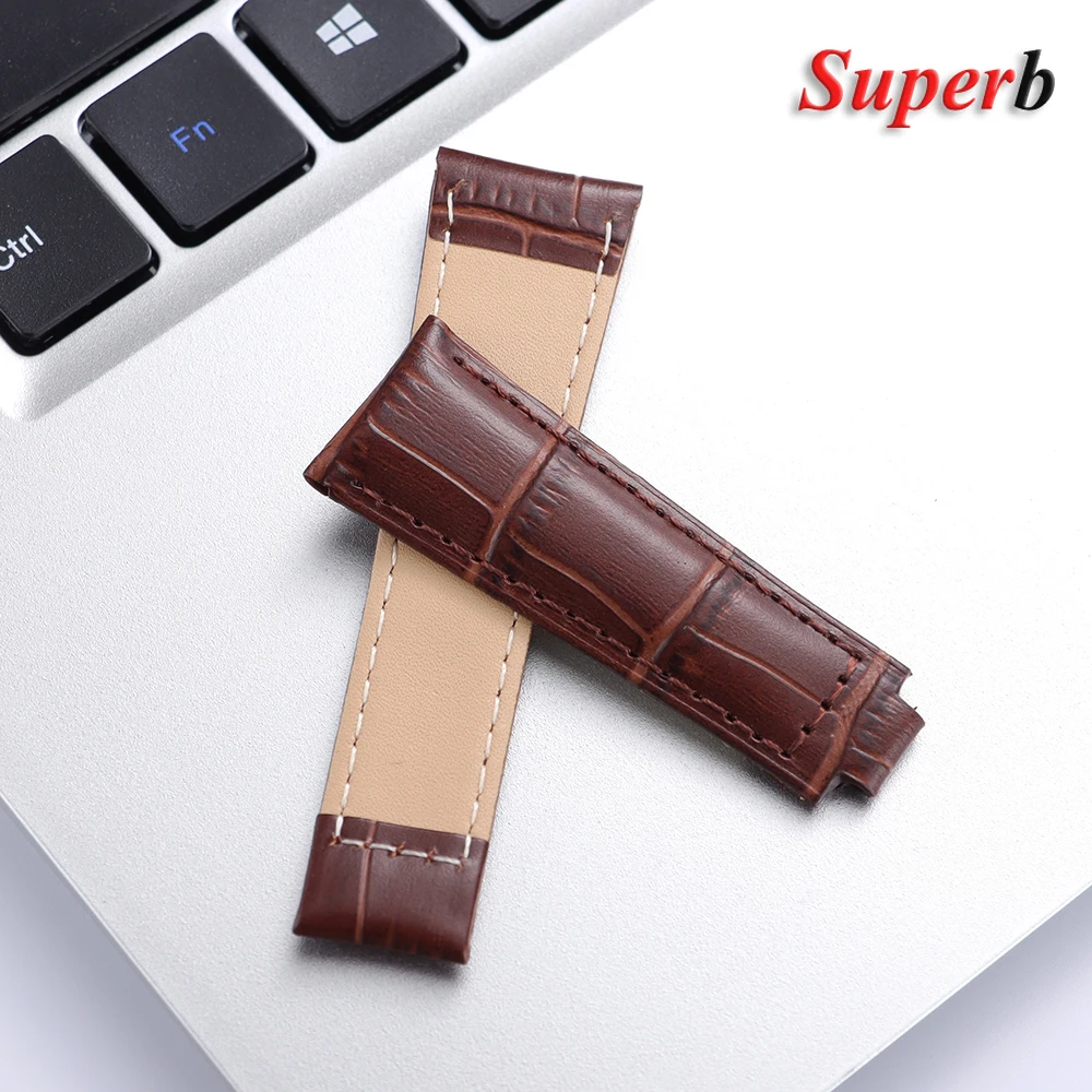 أشرطة ساعات يد لرولكس الغواصة يخت ماستر دايتونا بتوقيت جرينتش جلد العجل حزام رياضي للرجال إكسسوارات ساعات 20 مللي متر