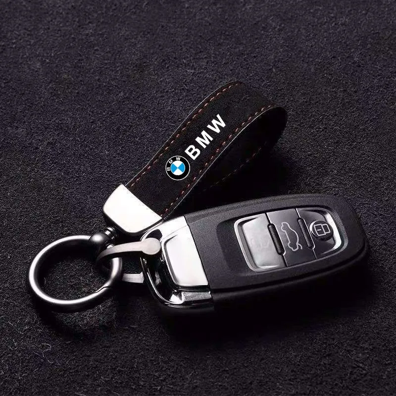 

Fashion Suede KeyChain Horseshoe Buckle Key Ring Car Key Rings For M Emblem E46 E36 E34 F10 E90 F30 E60 F30 E53 E30 E92 E87