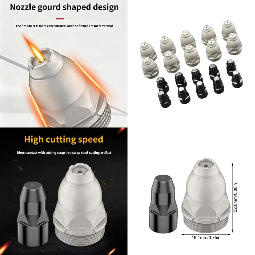 Electrode Tip P80 Plasma Cutting Nozzle Plasma Torch Tip for Welding Metalwork high quality