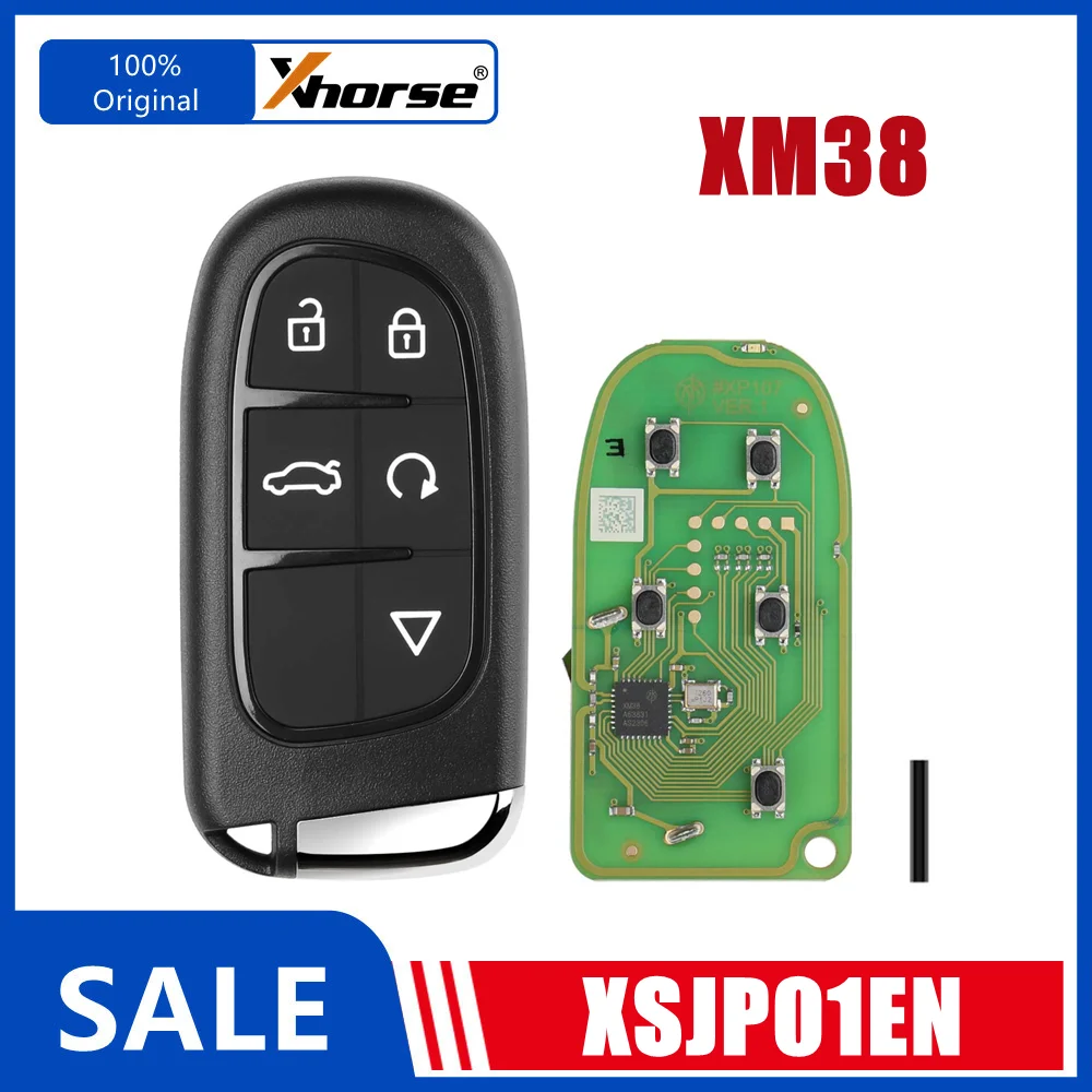 1PCS XHORSE XSJP01EN XM38 Series for Jeep Type Universal Smart Key work with VVDI VVDI2 Key Programmer