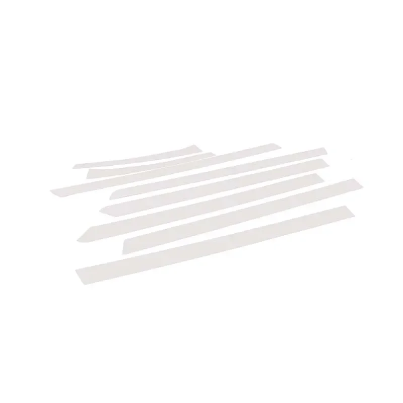 OLAVGDN Stainless Silver Exterior Details Car Windshield Roof Side Trim Strip Cover Stickers For Hummer H2 2003-2009 Auto Access