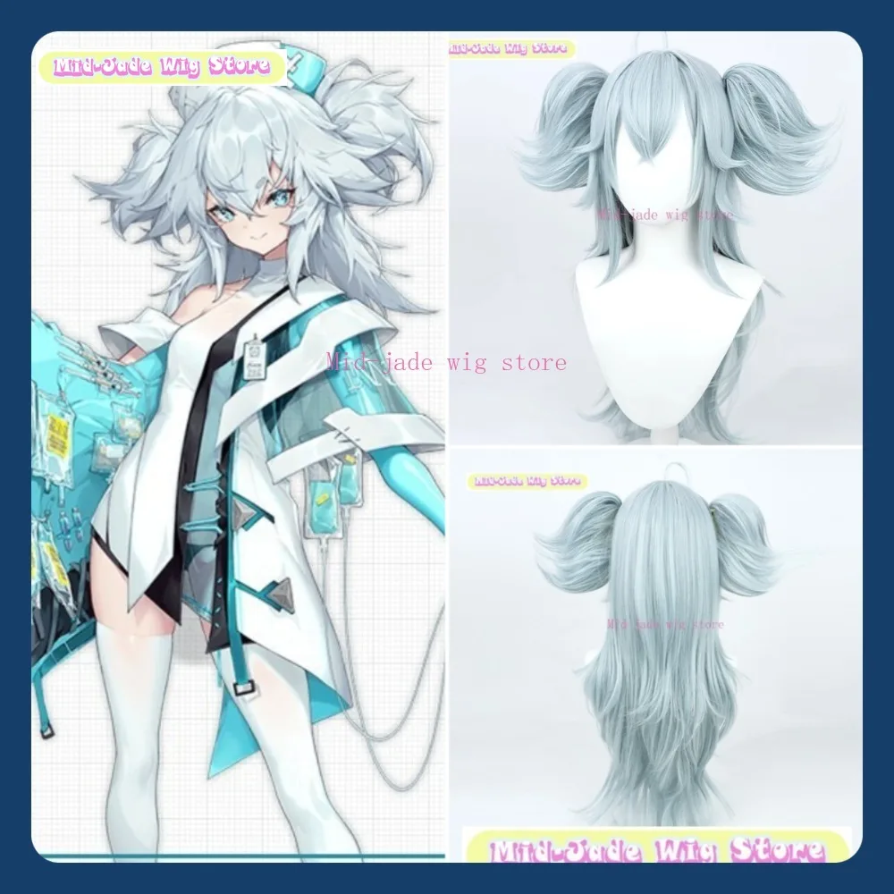 

Mid-jade Wig Store Girls' Frontline Florance Cosplay Wig Anime Game Role-playing Synthetic Hair Halloween Party Costumes Props