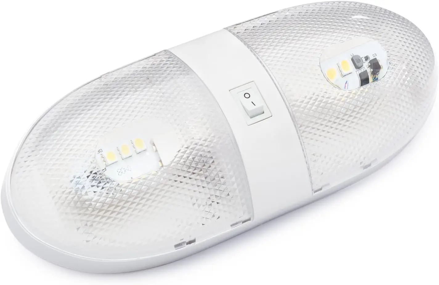 

Потолочный светильник RV 12V с двойными светодиодами, выключателем и съемными линзами