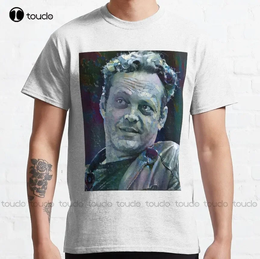 Vince Vaughn Portrait Classic T-Shirt Custom Aldult Teen Unisex Digital Printing Tee Shirts Funny Art Streetwear Cartoon Tee