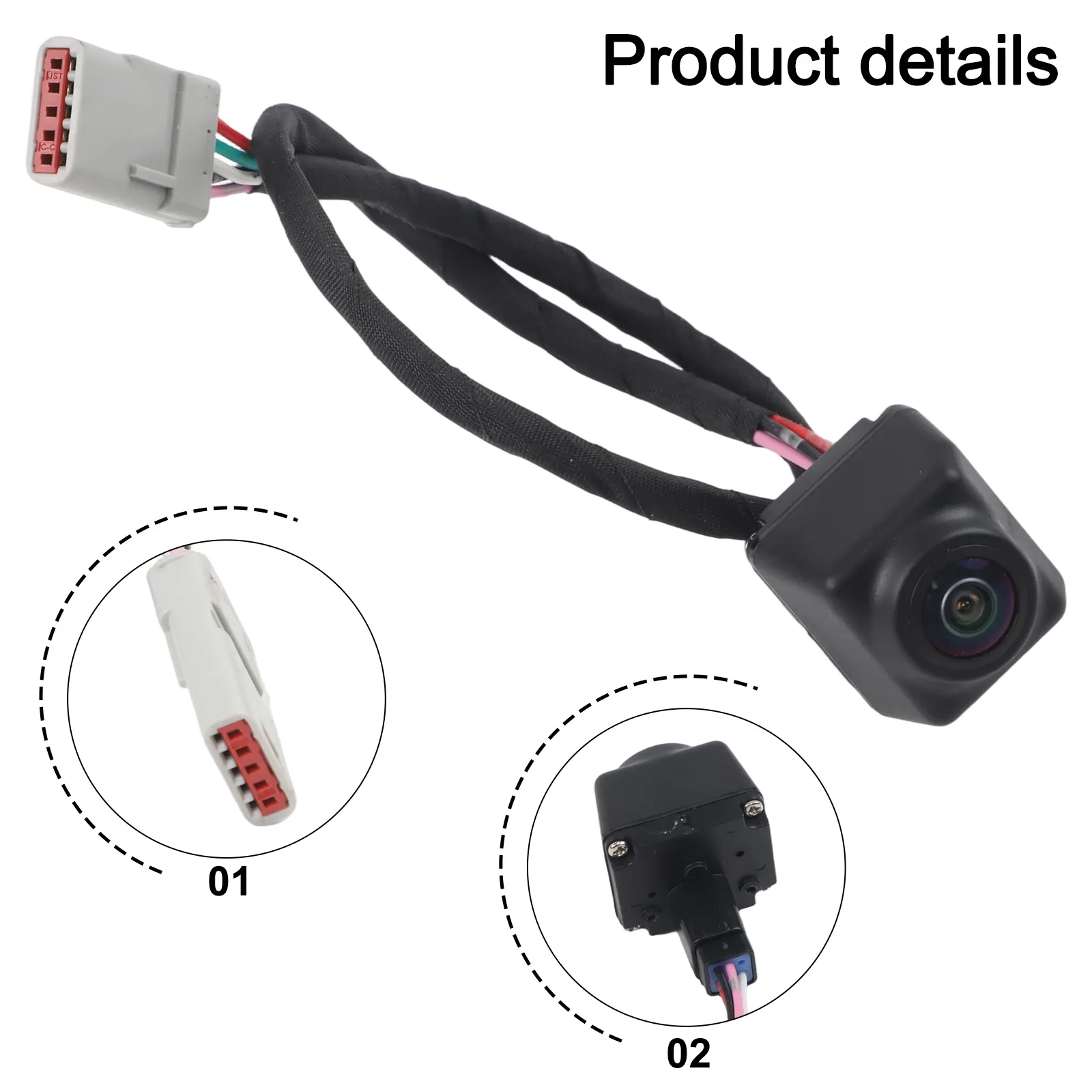 

Камера заднего вида, камера для помощи при парковке, простая установка, изготовлена из материала ABS, практичный дизайн, для GMC Terrain 2018-2023, черная.