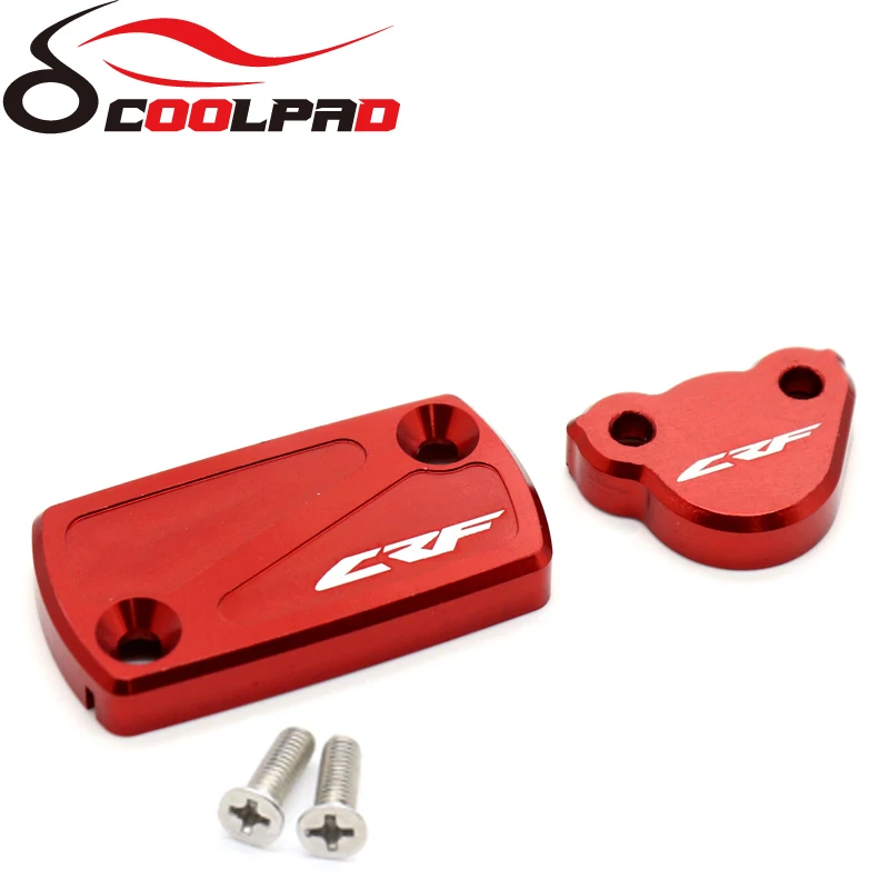 Front Rear Brake Fluid Reservoir Cover For HONDA CRF150R CRF250R CRF250X CRF450R CRF450X CRF 250 450 RX 450L Motorcycle CNC