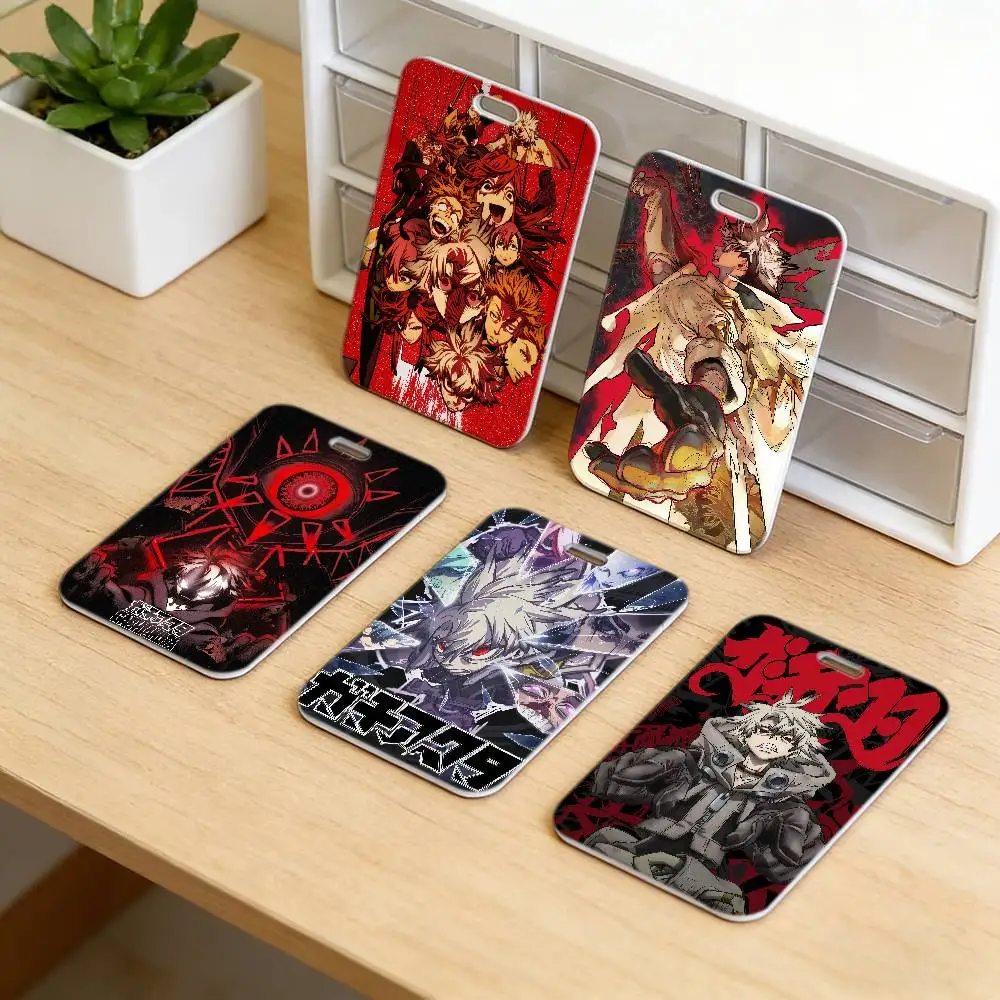 G-Gachiakuta Anime Premium ID Badge Holder with Neck Strap, Durable Card Cover Lanyard for Employee Work Pass, Office.