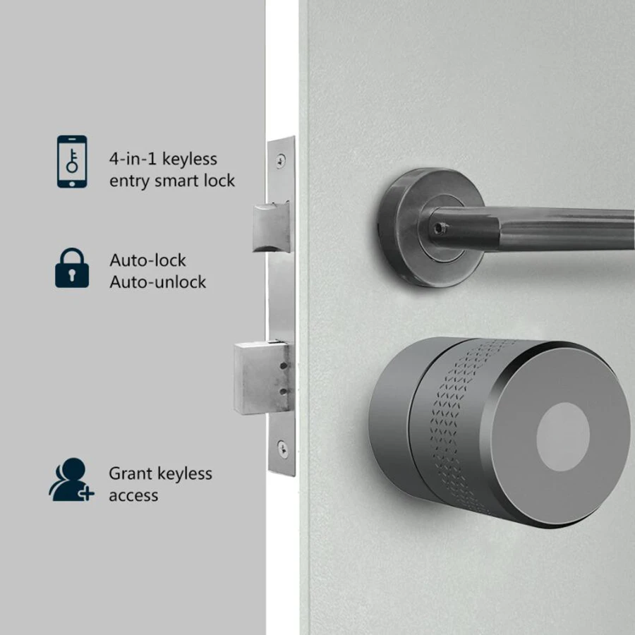 Imagem -03 - Wehere-ttlock Smart Door Lock M501 Alexa Cilindro Impressão Digital Bluetooth Door Lock Smartlife Controle Wifi Versão de Atualização M501