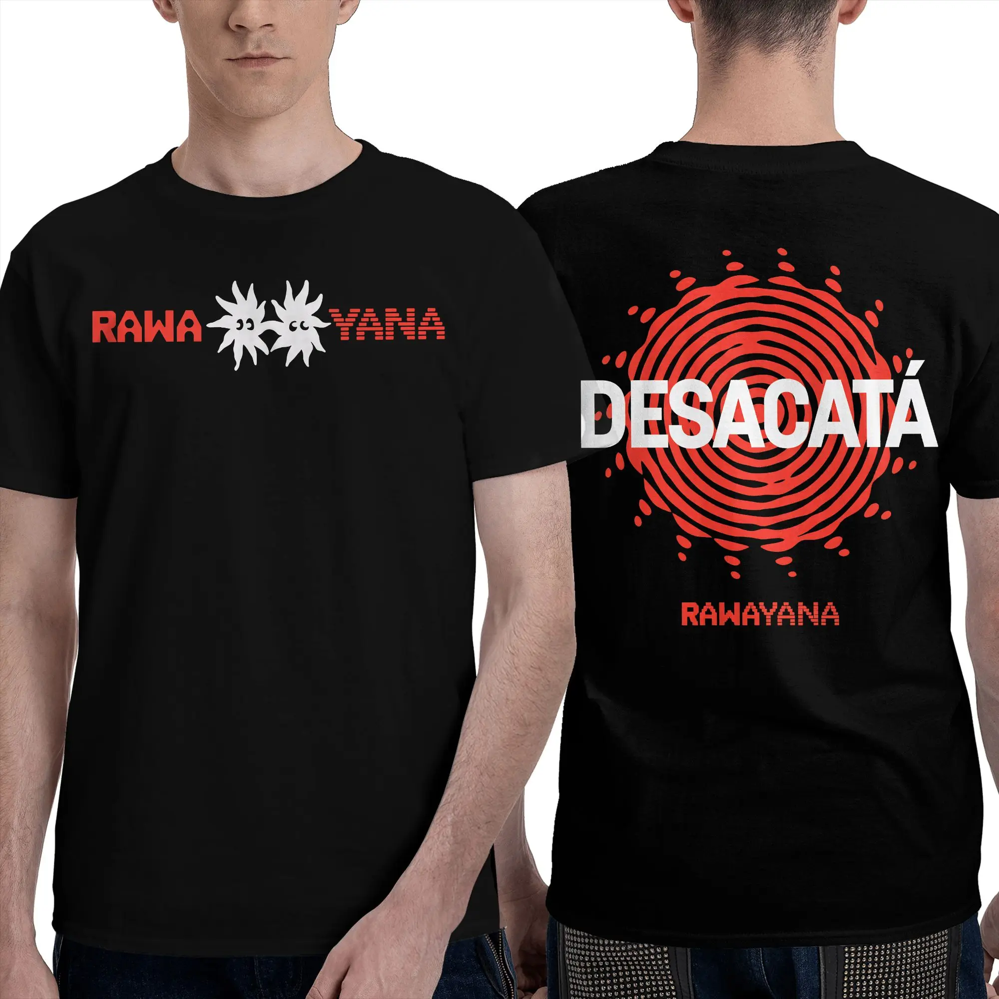 Rawayana Donde Es El After Music T-Shirt Summer  Vintage T-Shirts Cotton Harajuku Tshirt For Men Short-Sleeve Pattern Tees