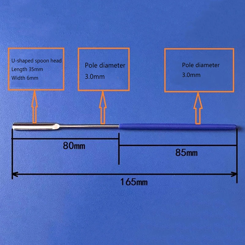 New Stainless Steel Micro Medicinal Spoon Spatula Shovel Head Experiment Pharmacy Laboratory Teaching Use Lab Supplies