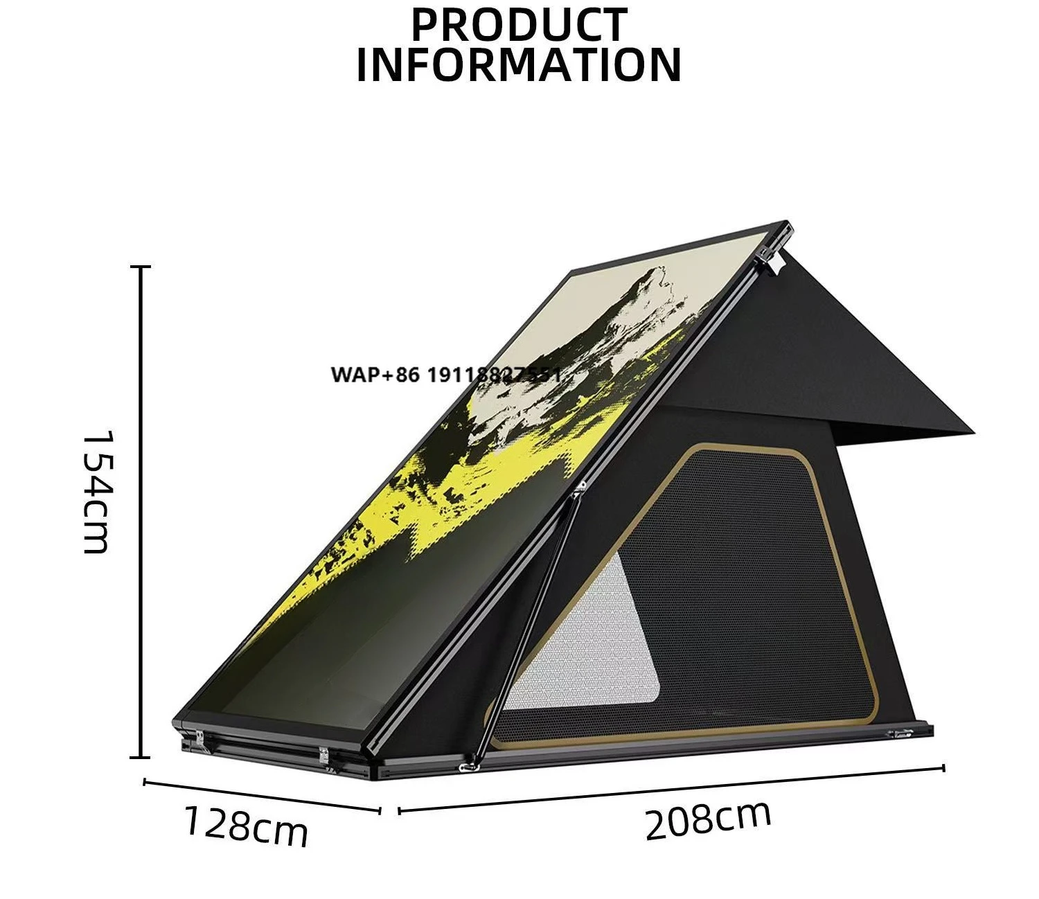 

ODM Ultra-Thin 8cm Rooftop Tent 1-2 Person Woven Carbon Fiber Oxford Waterproof Four-Season Lightweight RTT