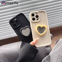 For Realme C63 C67 8 8S Q3 11 11X 12 Pro+ 11 NFC GT Neo 5 GT3 Narzo 30 60X Y2K Phone Case Love Heart Mirror Bracket Cover