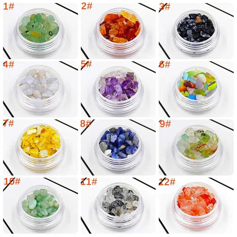 Crystal drop glue jade gem filler 3-5mm small round bottle DIY bracelet mold decoration material