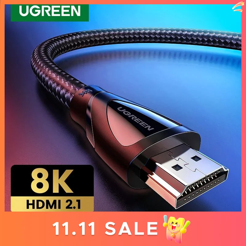 UGREEN – câble HDMI Dolby Vision 2.1, 8K/60Hz, HDR10 +, 48Gbps, Ultra haute vitesse, pour Samsung, TV, PS4, Xbox