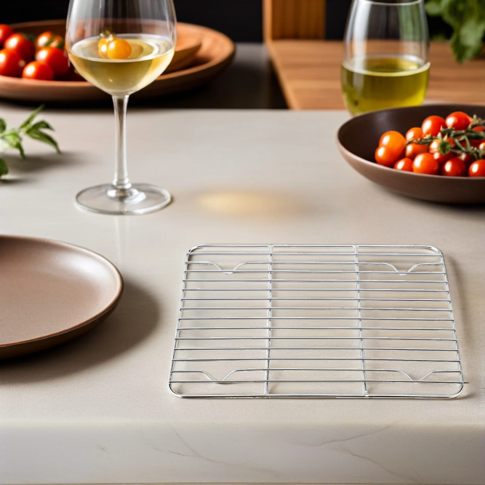 

Baking Stainless Steel Wire Cooling Rack For Oven Air Fryer Roasting Grilling Cooking Steamer Rack Baking Tools