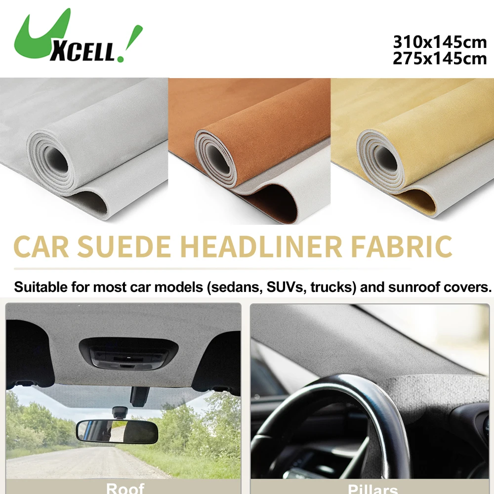 

UXCELL 150 г 310x145 см 275x145 см ткань на крышу автомобиля небо подголовник замшевая ткань для ремонта салона автомобильного грузовика замена