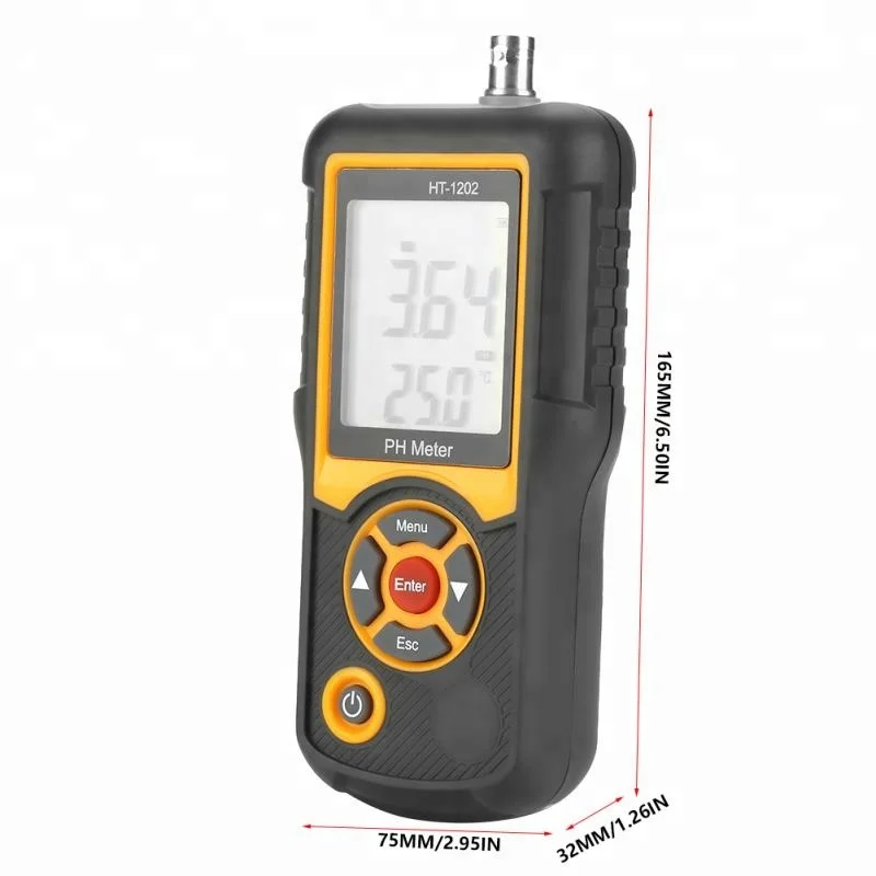 

HT-1202 Digital PH Meter Water Quality Tester PH mV Tester Temperature Meter 0-14PH