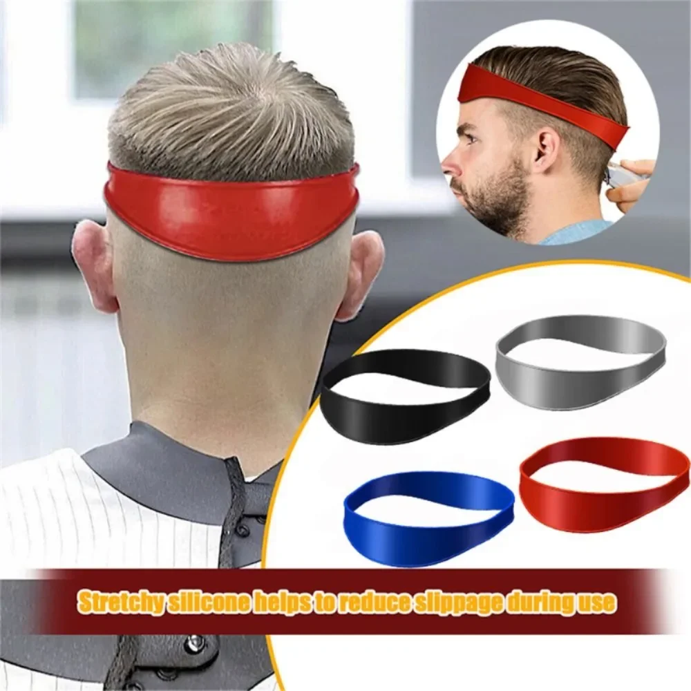 Bande de sauna incurvée en silicone pour la coupe des cheveux à la maison, modèle de rasage, guide de coupe, outils de coiffure pour barbier,