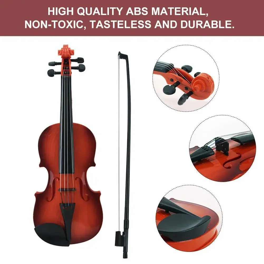 Acoustic Violin Toy Adjustable String Simulation Musical Instrument Practice Toy