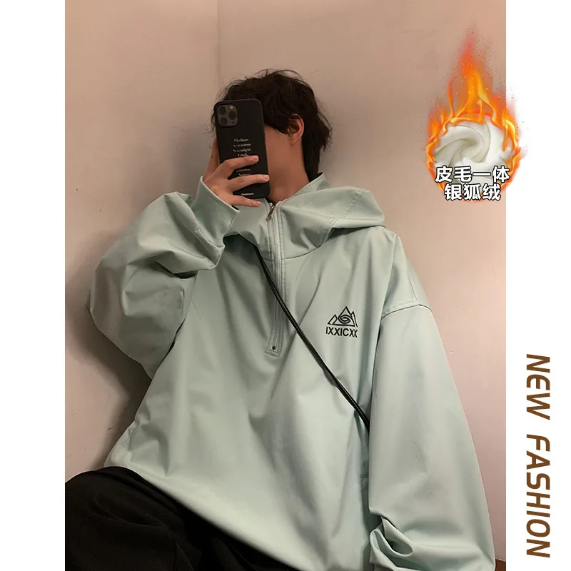Winter New Fashion Rabbit Ear Waterproof Ski Snowboard Clothes Men Women Large Warm Coat Mountain Waterproof Hooded Jacket