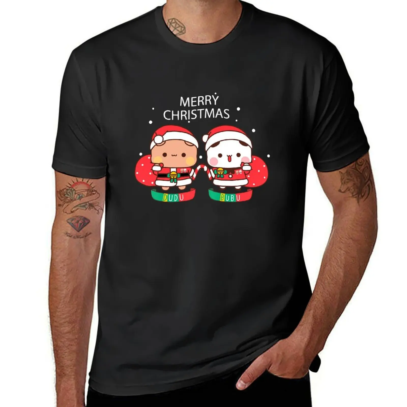 Bubu Dudu Xmas: Wrap Yourself in Holiday Cheer with This Adorable and Humorous Design Updated T-Shirt quick drying mens t shirts