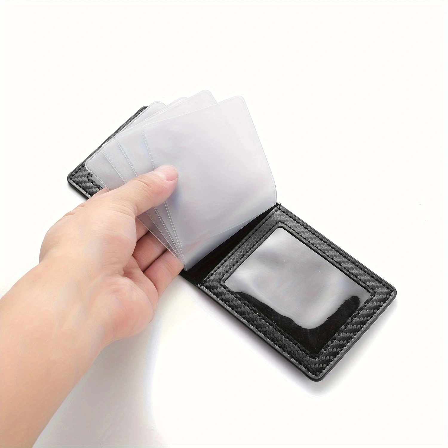 1pc Men's Slim Card Holder For Driver's License And ID Cards