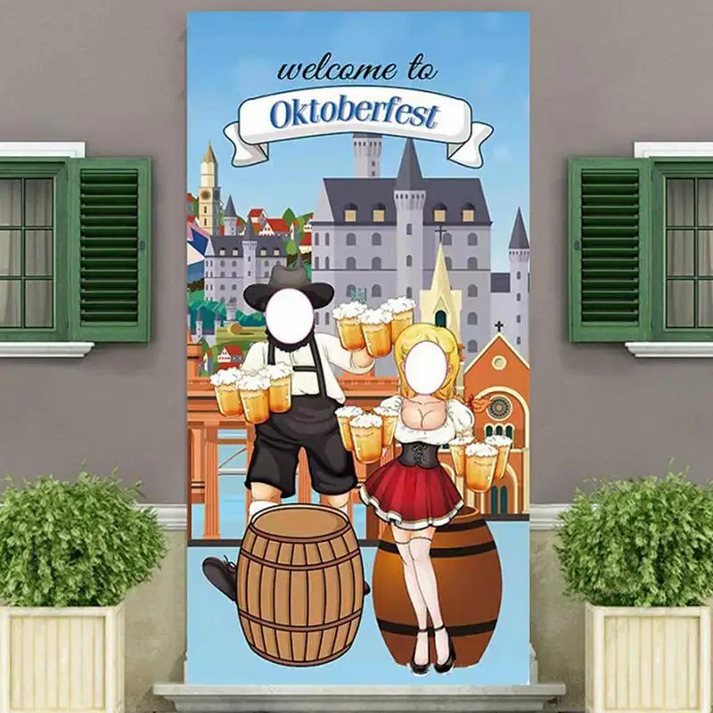 Oktoberfest Fotocabine Rekwisieten Oktoberfest Fotocabine Achtergrond Gigantische Stof Fotocabine Achtergrond Oktoberfest Feest