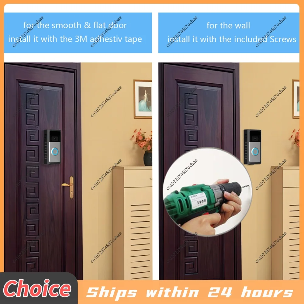 Metal Doorbell Cover Bracket Stainless Steel Anti-Theft Door Mount Easy Installation Doorbell Bracket for Ring Video Doorbell