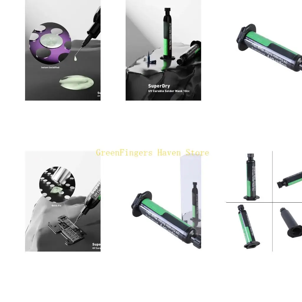 

F68D 10CC Solder Mask Curing Solder Resist Pastes PCB BGA Solder Film Flux Oil