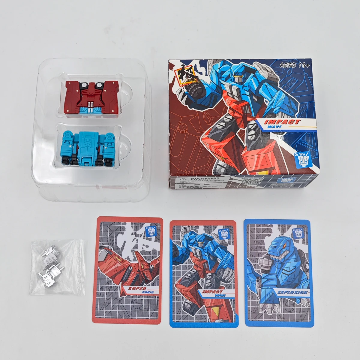 Wu Dr Wu Transformação DW-E55T EXPLOSÃO SUPERSONIC IMPACT WAVE Brinquedo Cor Escala Pequena Decibel Mini Fita Magnética Brinquedos Figura