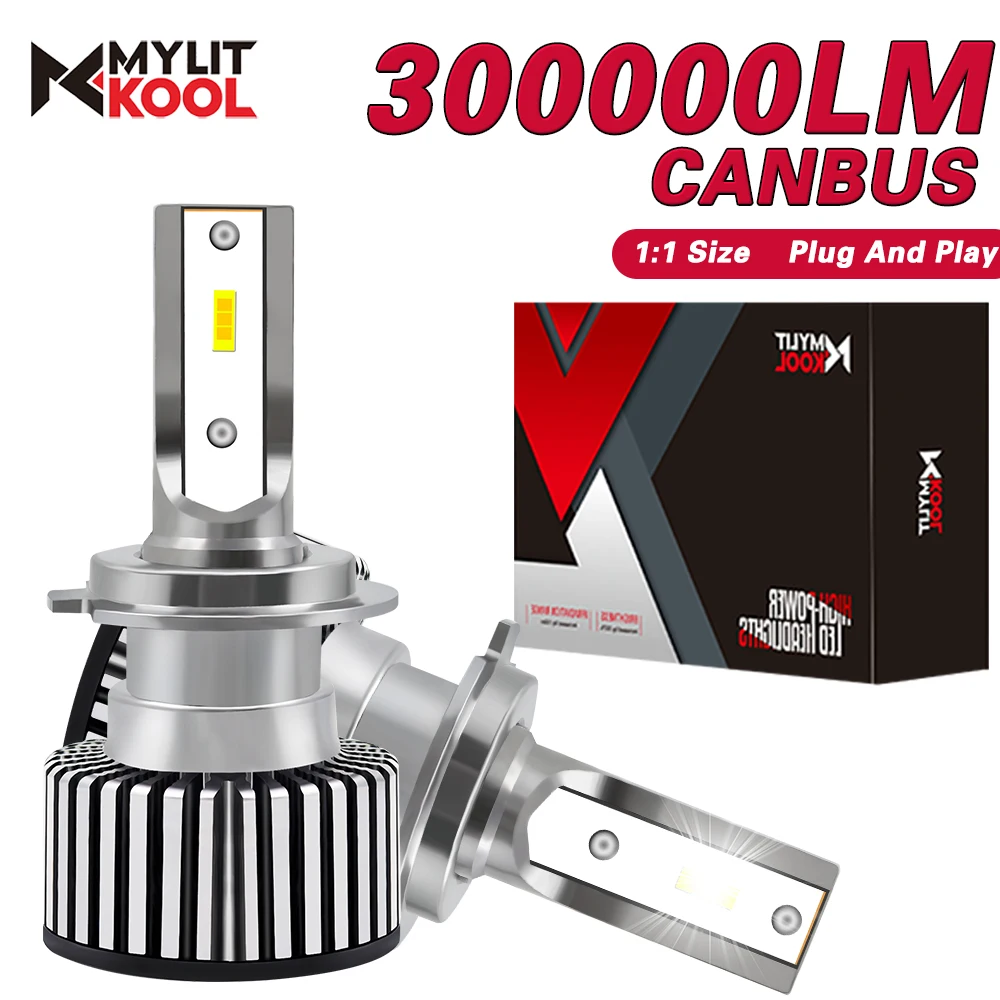 

H7 H11 Светодиодная фара 1:1 Мини-размер Plug and Play 1800 Вт 300000LM Противотуманная фара Canbus H1 H4 H3 9005 HB3 9006 HB4 Автомобильная лампа 6000K