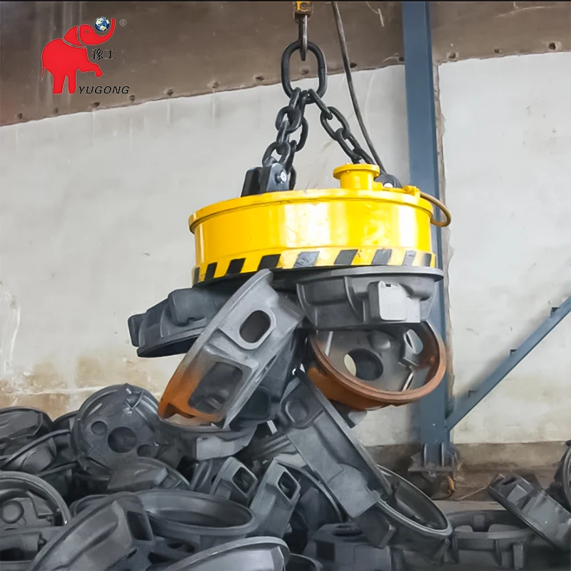 High Quality Electric Electromagnetic Chuck Easy to Operate Pick up Magnet Scrap Crane Magnetic Lifter