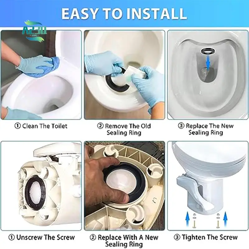 

A23Q-High-Performance RV Toilet Seal Kit For 34120 & 12524 And Similar Models.
