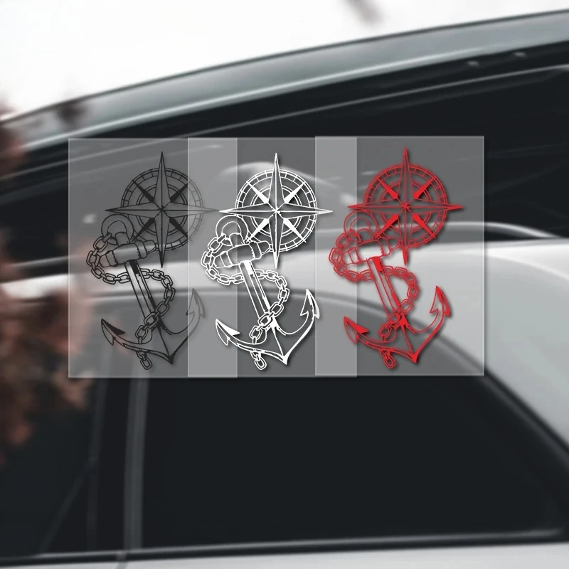 Personalized boat logo car decals, waterproof and sun-proof body decoration decals, large area scratch cover decals