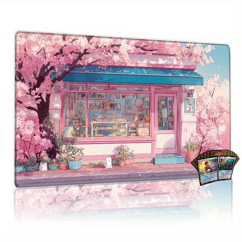 

Pink Bakery Mouse Pad Large Size Rubber Base Anti-slip PC Desk Accessories Mousepad for Office and Gamer Keyboard Mats Decor Mat