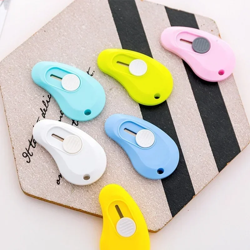 Cute Mini Small Pocket Sized Craft Wrapping Box Paper Envelope Cutter Utility Knife Letter Opener Student Art Supplies