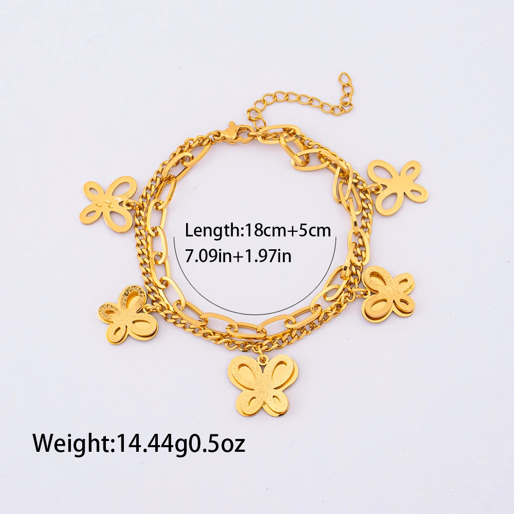 Damenarmband Trendiger Edelstahlschmuck 2026 Italienisches Charm-Armband Kostenlose Lieferung Artikel für Damen Frauenaccessoires – Detail 24