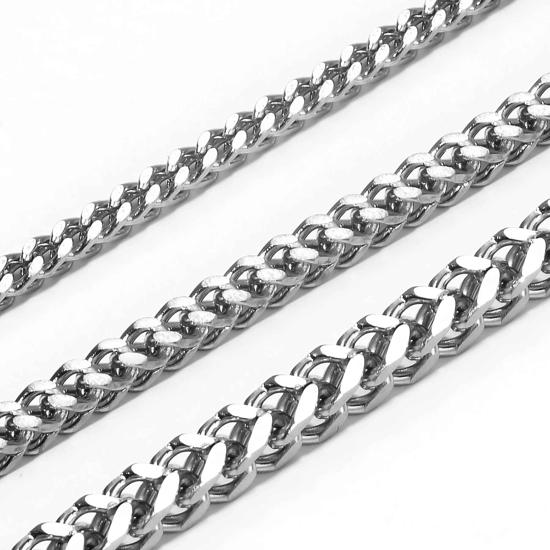 Cuban Link Chain 12Mm - 1 szt. Rozmiar 3mm-5mm Złoty/Srebrny Kolor