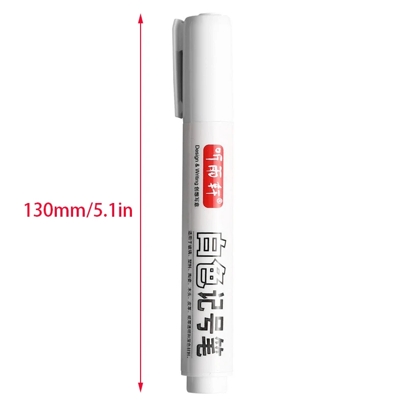 Pen Paint Tire Permanent Marking Waterproof White Retouch Horizontal Tennis Ball Repair