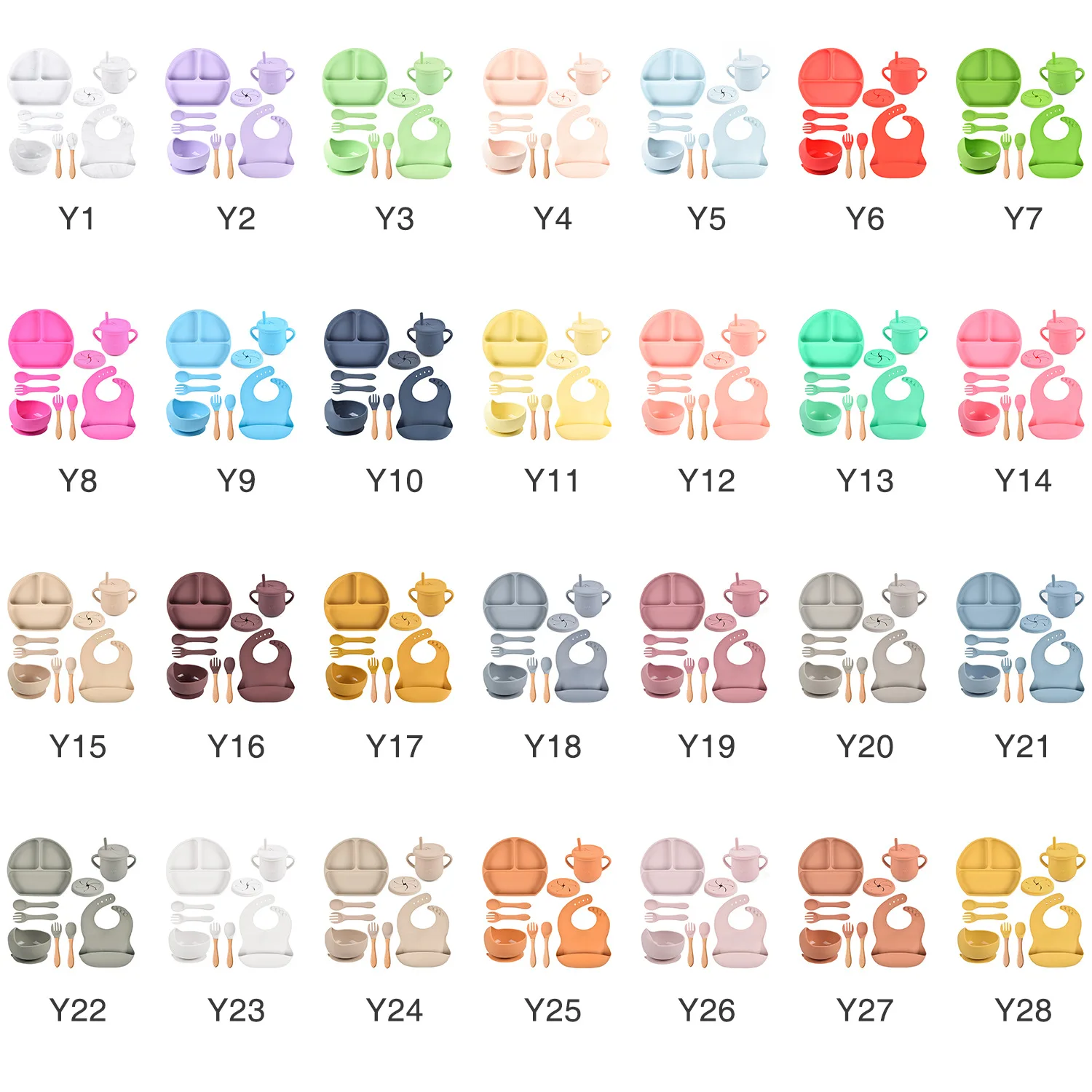 

Набор детской посуды для ребенка, силиконовая чаша на присоске, детский силиконовый ремень на присоске, набор посуды для кормления