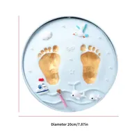 Newborn Baby Handprint Footprint Clay Kit DIY Keepsake Souvenir 100 Days Anniversary Growth Memory Gift 3