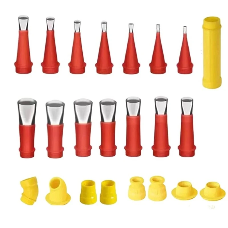 ABCL Caulk Nozzle Sealant Tool Set- 23PCS Stainless Steel Applicator For Kitchen Bathroom Sink Joint Caulking