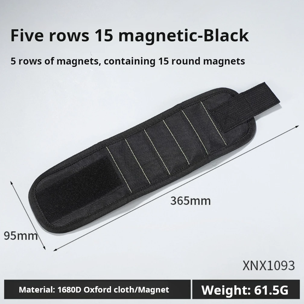 Magnetic Wrist Strap Tool With Portable Attachment Fixation Screw Powerful Magnetic Wrist Tool Man Perfect Cool Gift for DIY.